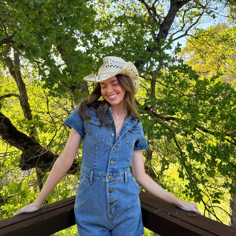 Lioness denim romper